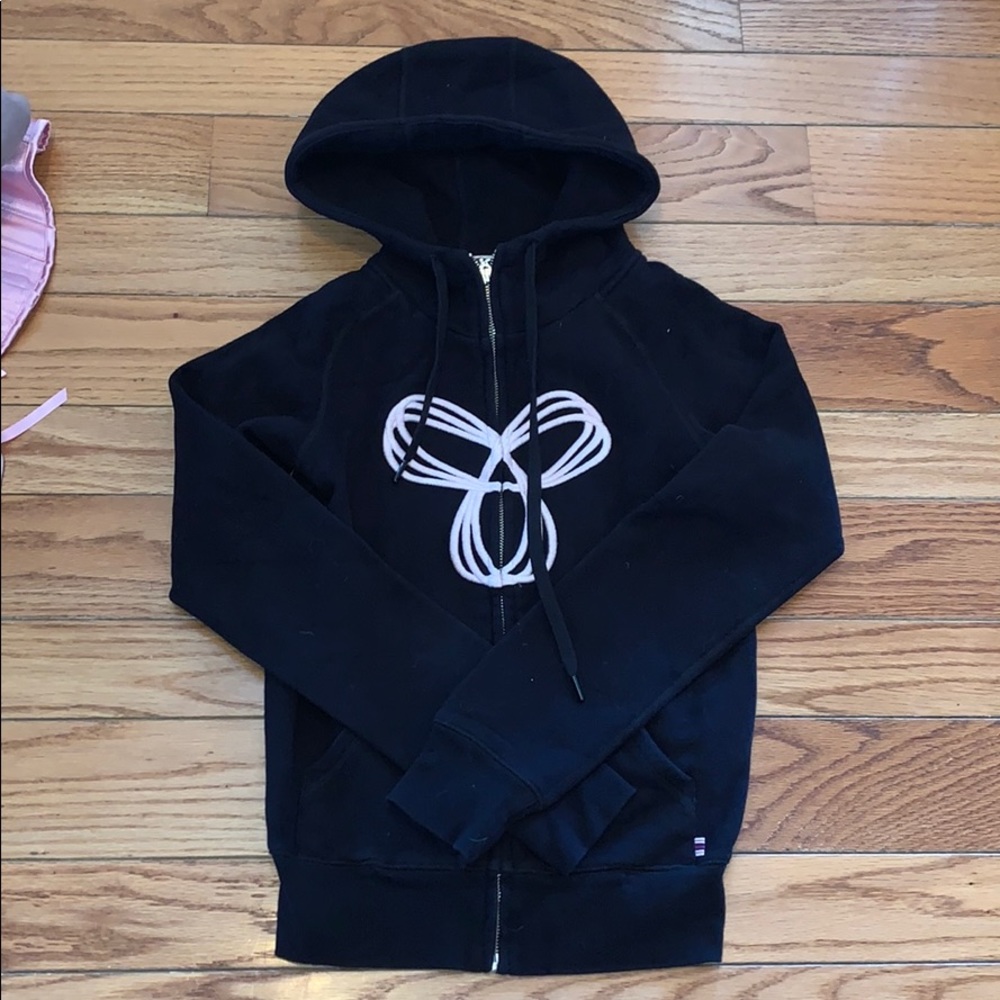 Black zip up hoodie